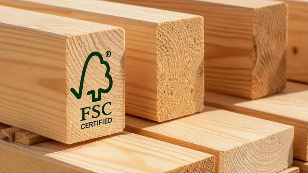 FSC-sertifisert trevirke til bærekraftig bygging
