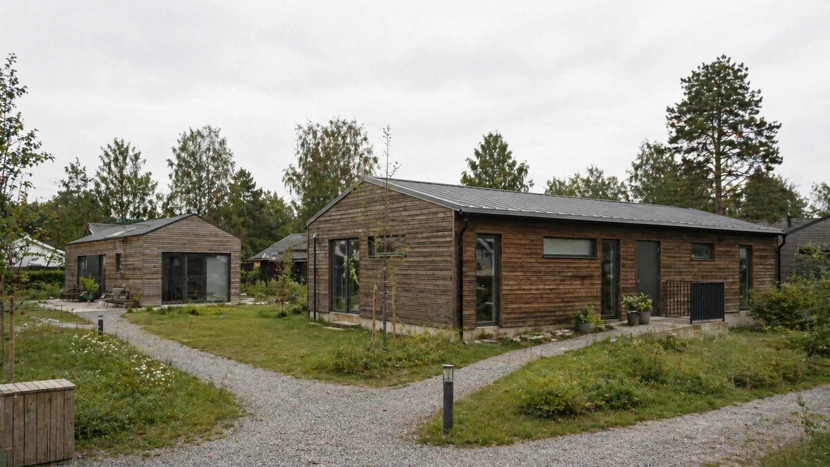 Kommunalt minihus som startbolig i norsk boligområde